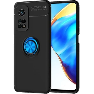 Чехол Deen ColorRing с кольцом для Xiaomi 12T / 12T Pro — Черный / Синий