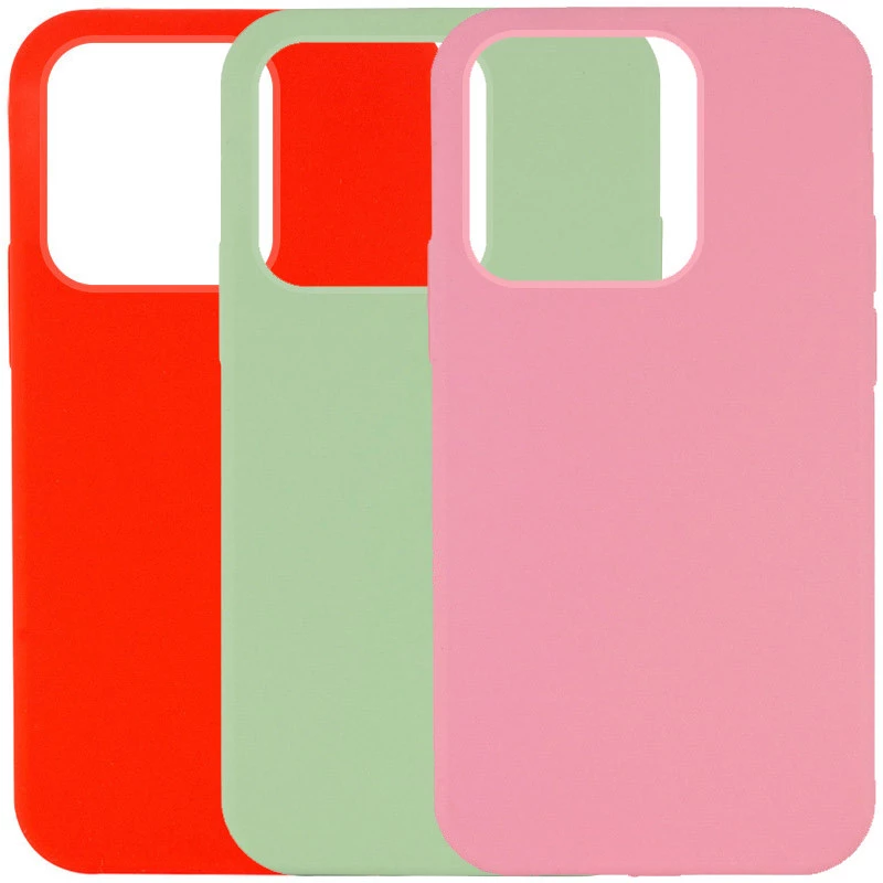 Чехол с закрытым низом Silicone Case для Apple iPhone 16 Pro Max фото 3 из 4