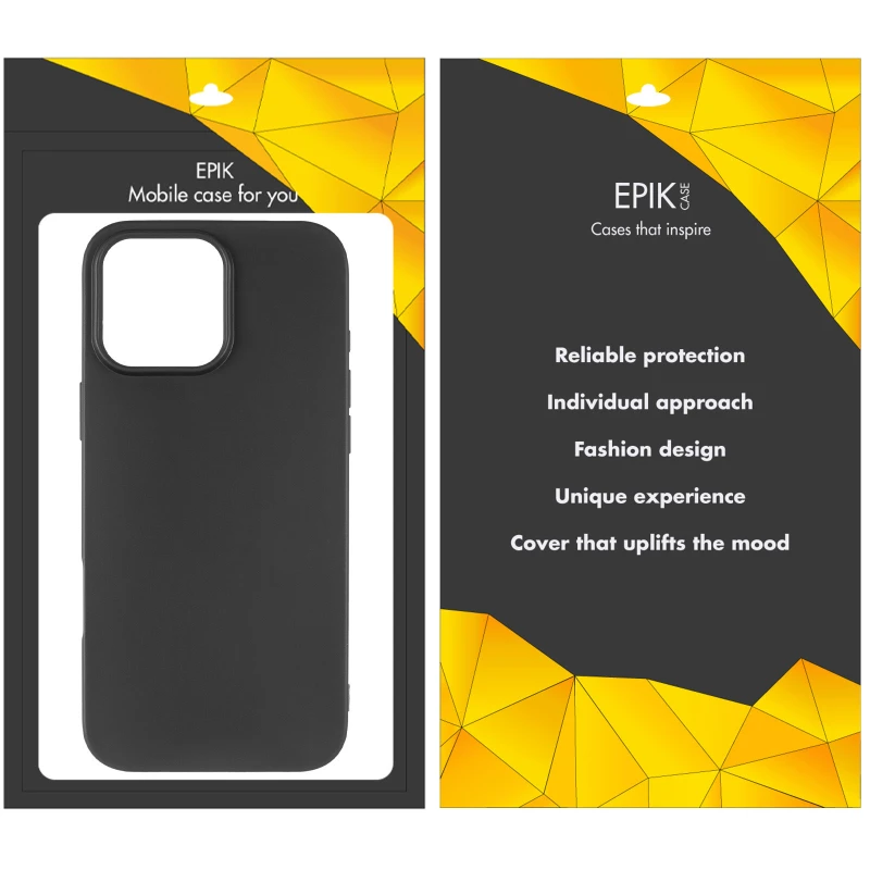 Чёрный силиконовый чехол Epik для Apple iPhone 14 Pro Max (6.7") – Черный. Фото 8 из 8