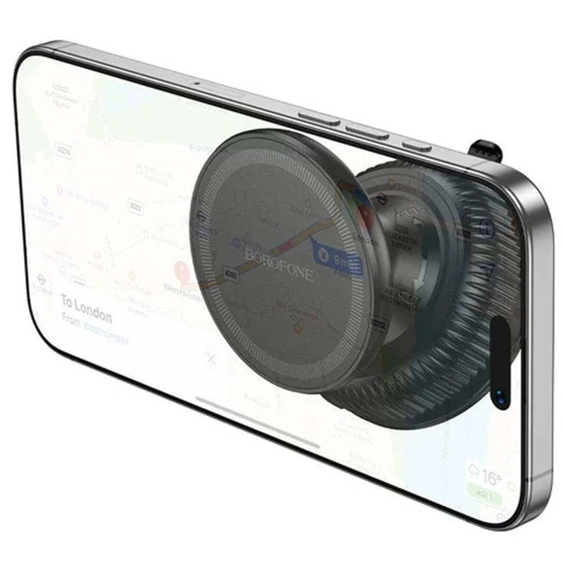 Автотримач Borofone BH139 Rider Vacuum Suction Magnetic – Black. Фото 3 з 5