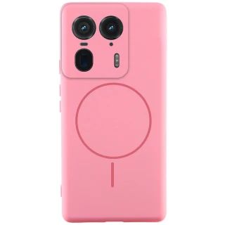 Чехол Silicone Cover Lakshmi Full Camera (AA) with Magnetic Fit для Motorola Edge 50 Ultra — Розовый / Light pink
