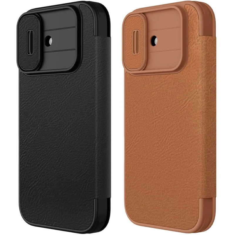 Шкіряний чохол-книжка Nillkin Qin Pro Camshield для Apple iPhone 17 (6.3") фото 1 з 1