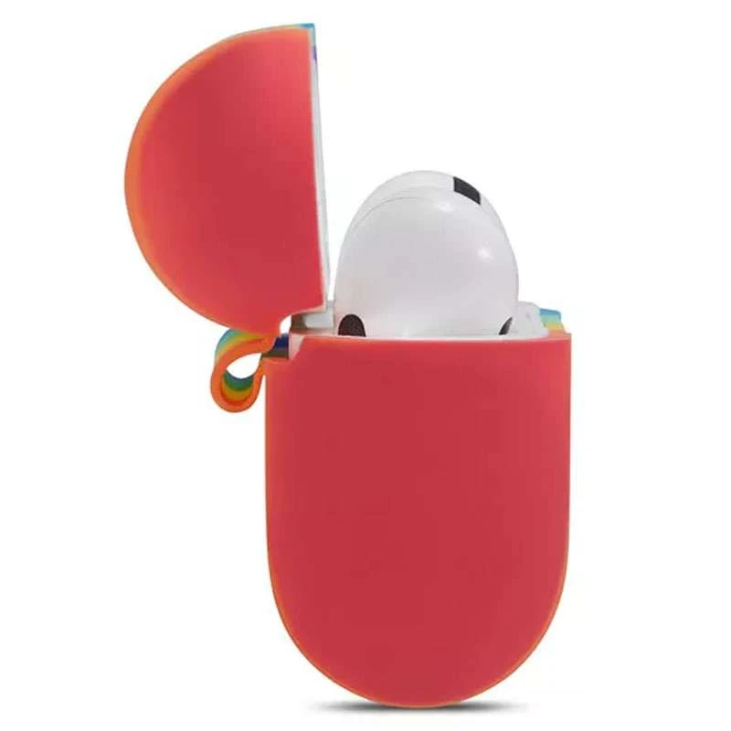 Силіконовий футляр Colorfull для навушників AirPods Pro – Фіолетовий / Червоний. Фото 4 з 4