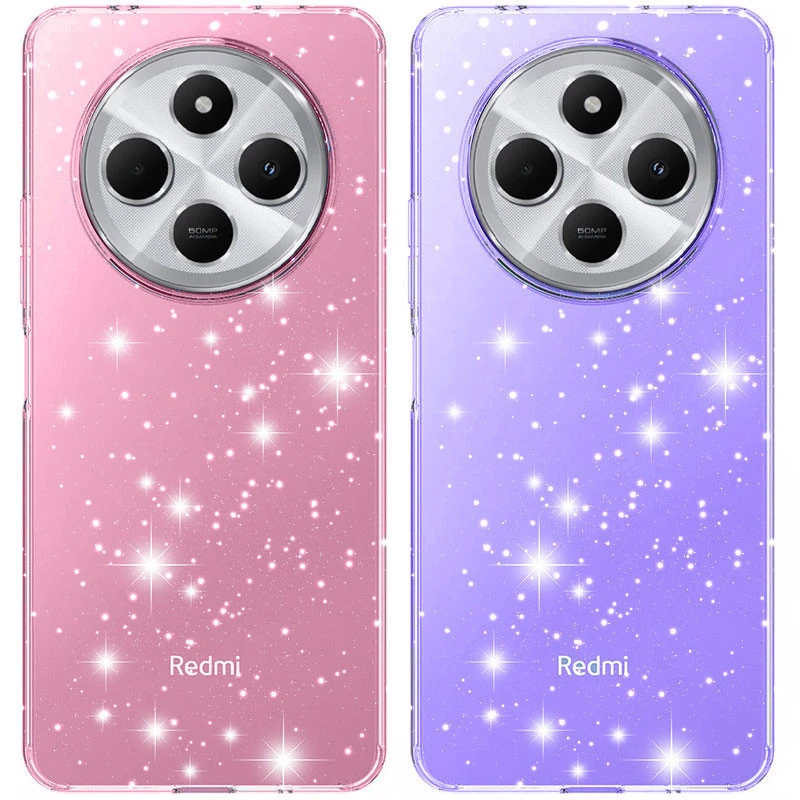 Блестящий силиконовый чехол на Xiaomi Redmi 14C / Poco C75 фото 1 из 2