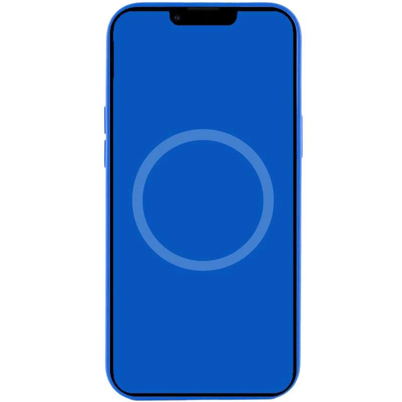 Чехол Silicone case (AAA) with Magsafe and Animation для Apple iPhone 12 Pro Max (6.7") – Синий / Capri Blue. Фото 4 из 7