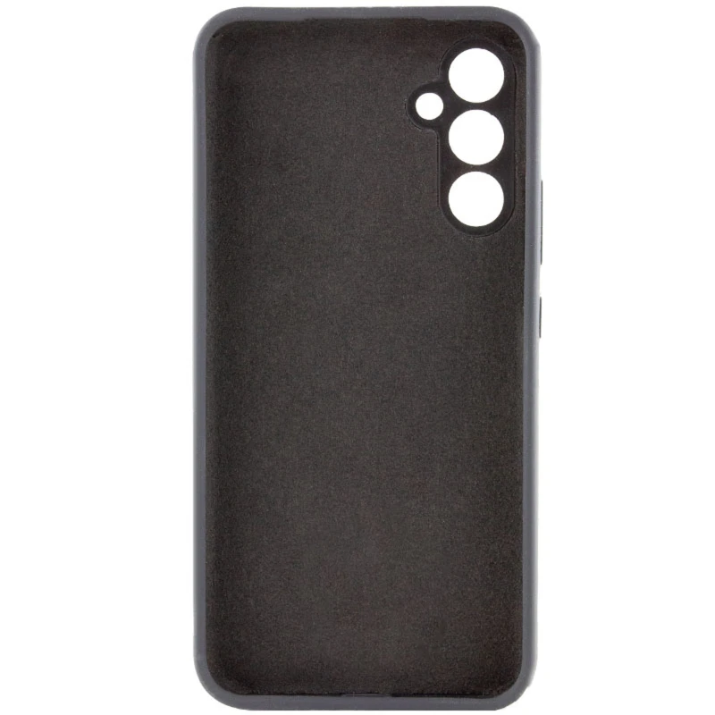 Кольоровий силіконовий чохол GETMAN із закритою камерою для Samsung Galaxy S26+ – Чорний / Black. Фото 3 з 4