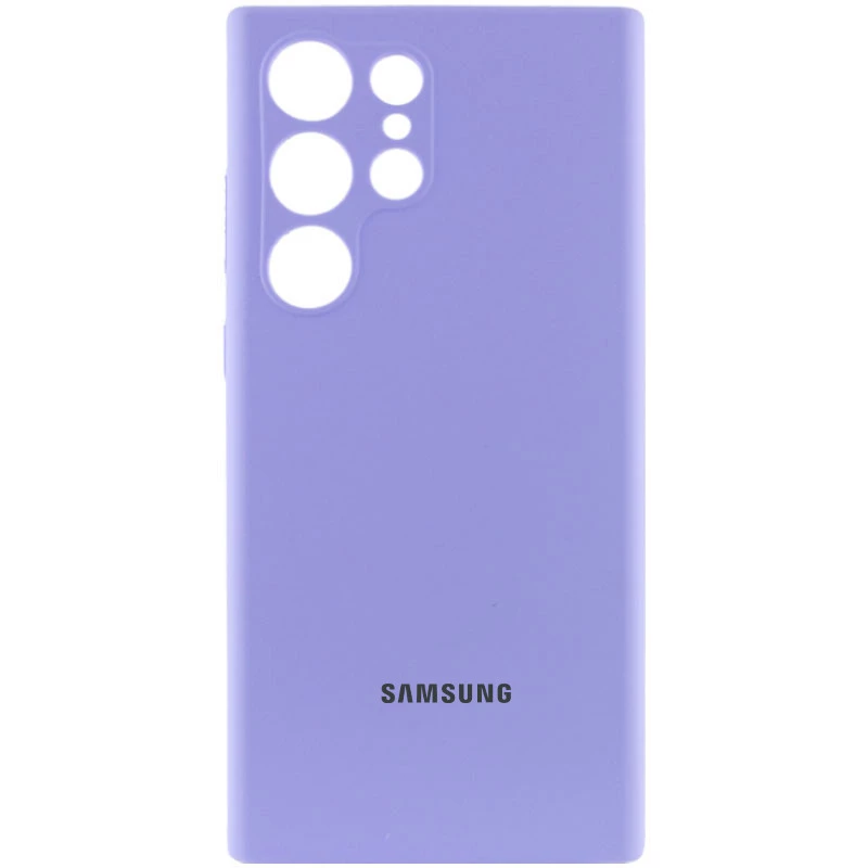 Чохол Silicone Case Lakshmi Premium L з закритою камерою на Samsung Galaxy S23 Ultra – Бузковий / Dasheen. Фото 1 з 7
