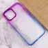 Силиконовый чехол фреш для Apple iPhone 14 Plus (6.7") – Синий / Фиолетовый. Фото 4 из 5
