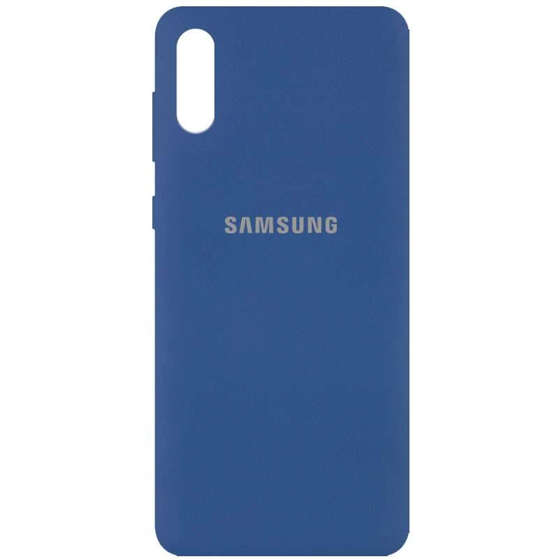 

Чохол Silicone Case з закритим низом на Samsung Galaxy A02 (Синій / Navy Blue)