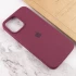 Чохол Silicone Case з закритим низом на Apple iPhone 15 Plus (6.7") – Бордовий / Plum. Фото 5 з 5