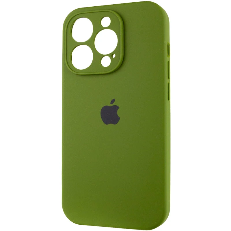 Чохол Silicone Case з захистом камери на Apple iPhone 13 Pro (6.1") – Зелений / Dark Olive. Фото 4 з 7