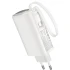 Портативний ЗП Power Bank Hoco J148 Handy PD20W with cable 5000 mAh – White. Фото 2 з 3