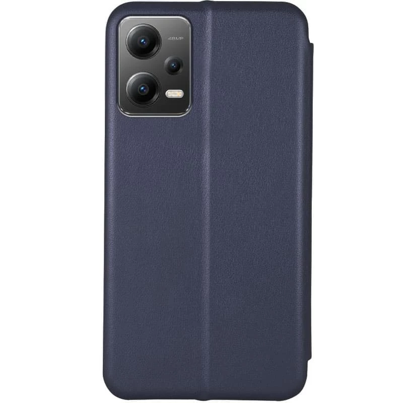 Чехол-книжка классический для Xiaomi Redmi Note 12 5G – Темно-синий. Фото 2 из 3