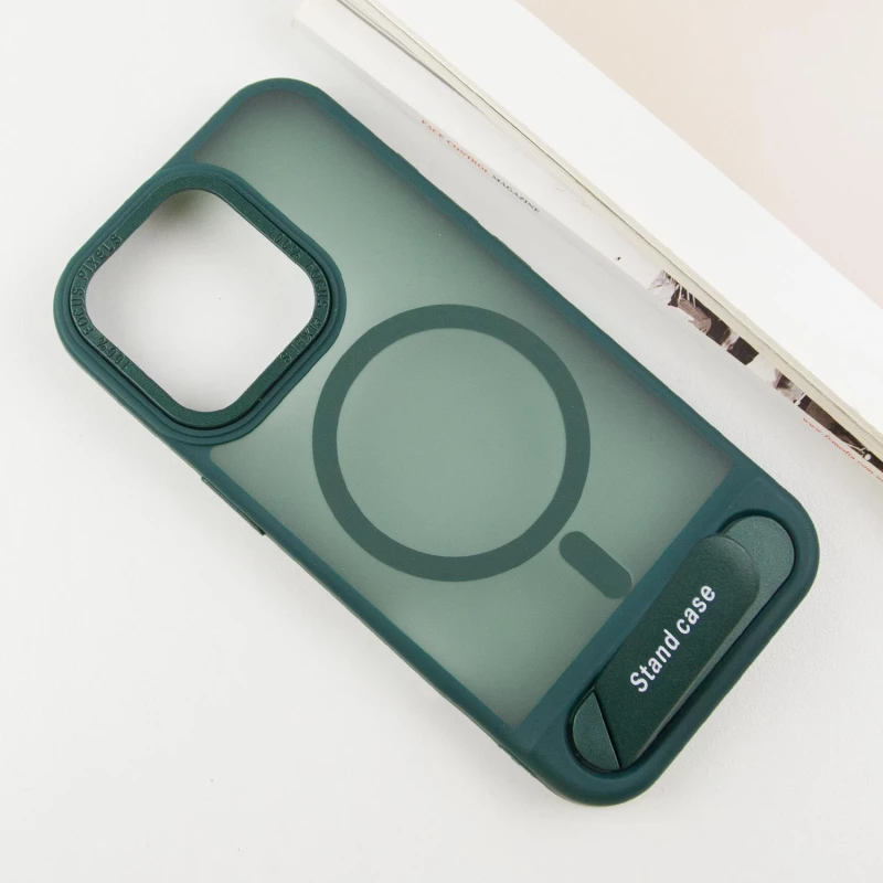 TPU+PC чохол Stand case для Apple iPhone 12 Pro Max (6.7") – Green. Фото 4 з 6