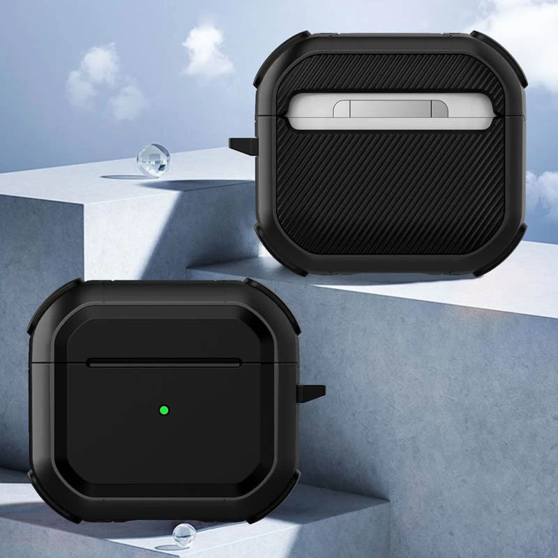 Футляр протиударний Black ed. для навушників Airpods 4 – Black. Фото 2 з 2