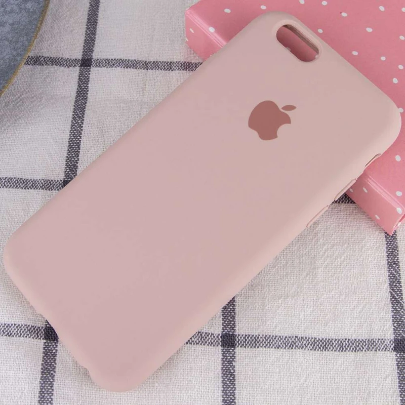 Чехол Silicone Case с закрытым низом для Apple iPhone 6/6s (4.7") – Розовый / Pink Sand. Фото 2 из 3