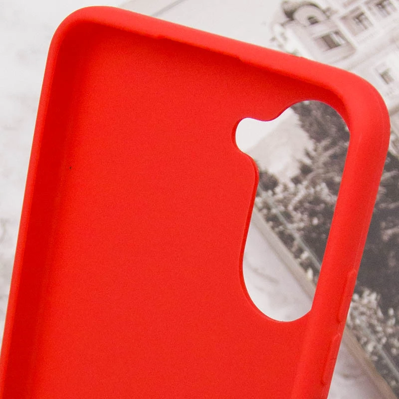 Кольоровий силіконовий чохол на Realme 10 4G – Червоний. Фото 6 з 6