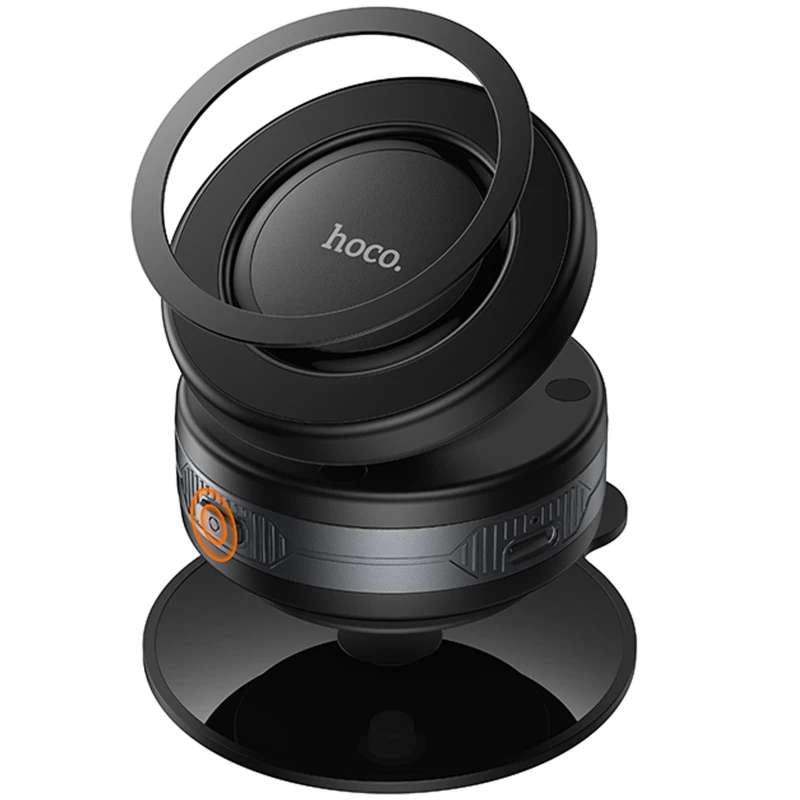Автотримач Hoco H87 Dragon electric suction cup magnetic (universal) – Black / Metal gray. Фото 5 Автотримач Hoco H87 Dragon electric suction cup magnetic (universal) – Black / Metal gray. Фото 5 з 6