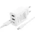 МЗП Borofone BA105A Stellar 15W (2USB-A/1C) + кабель USB to MicroUSB – White. Фото 3 з 3