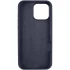 Чохол з закритим низом Silicone Case на Apple iPhone 16 Pro Max – Темно-синій / Midnight blue. Фото 10 з 13