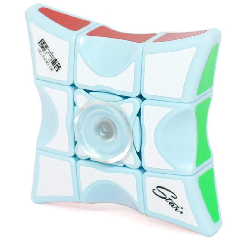 Дитяча інтерактивна головоломка Rubik's Cube Fingertips Spinner – Water Blue. Фото 2 з 5