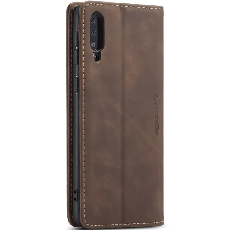 Шкіряний чохол-книжка CaseMe Velvet Nubuck для Samsung Galaxy A50 (A505F) / A50s / A30s – Coffee. Фото 2 з 5