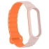 Ремінець Dual-color Magnetic для Xiaomi Mi Band 9/8 – Light Pink / Orange. Фото 5 з 8