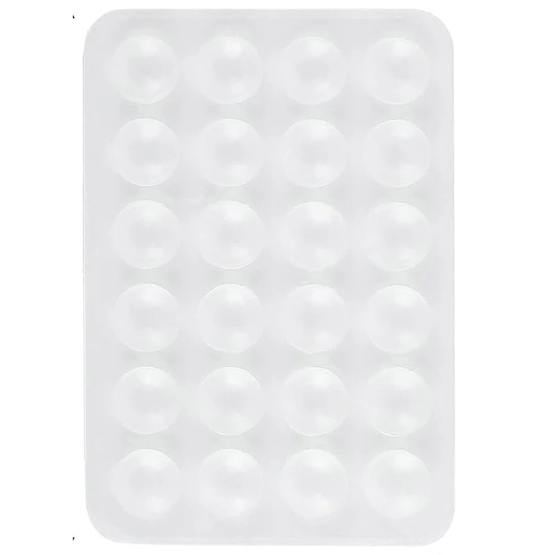 Держатель-присоска для телефона Double Side Silicone 80*55мм – Transparent. Фото 1 из 3