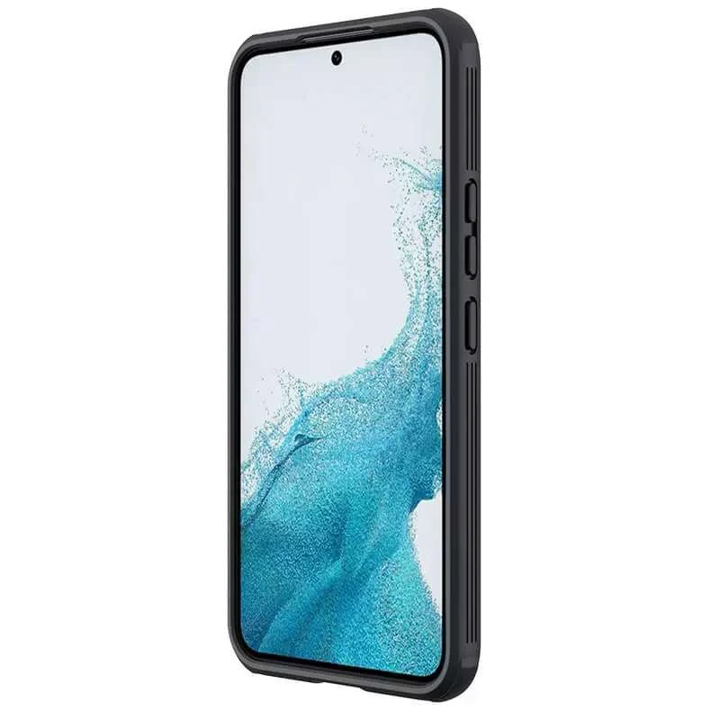 Карбована накладка Nillkin зі шторкою для камери на Samsung Galaxy A54 5G – Чорний / Black. Фото 4 з 6