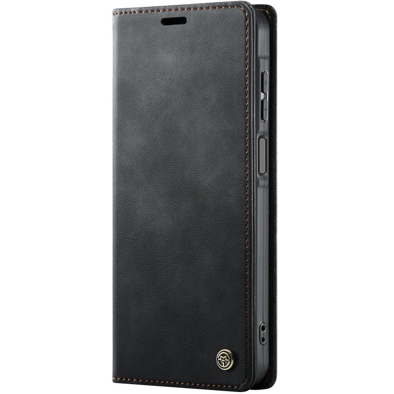 Шкіряний чохол-книжка CaseMe Velvet Matte для Samsung Galaxy A26 5G – Black. Фото 1 з 5