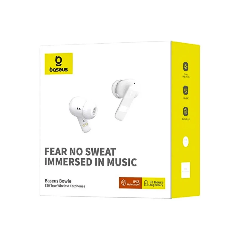 Беспроводные TWS наушники Baseus Bowie E20 (A00069700) – Stellar White. Фото 6 из 8