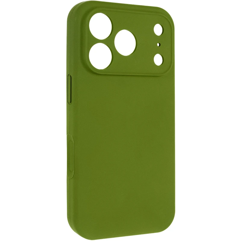 Чехол Silk Full Camera Protective (AA) NO LOGO для Apple iPhone 17 Pro (6.3") – Зеленый / Dark Olive. Фото 2 из 9