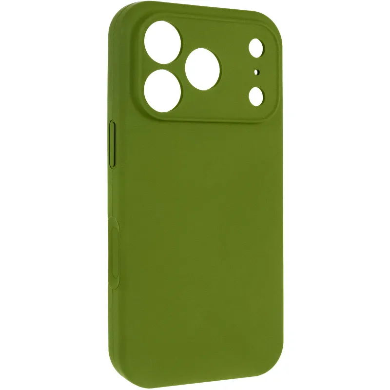 Чехол Silk Full Camera Protective (AA) NO LOGO для Apple iPhone 17 Pro Max (6.9") – Зеленый / Dark Olive. Фото 1 из 5