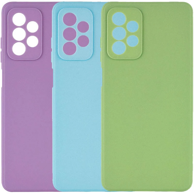 Кольоровий силіконовий чохол із захистом камери на Samsung Galaxy A32 (A326B) 5G фото 1 з 1