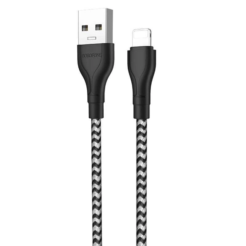 

Дата кабель Borofone BX39 USB to Lightning (1m) (Чорно - білий)