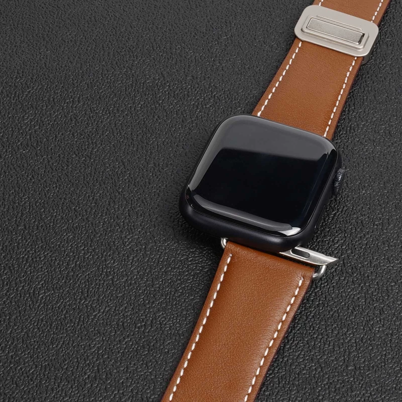 Ремешок Dux Ducis Genuine Leather для Apple Watch 38/40/41/42mm(ser.10) – Brown. Фото 3 из 5