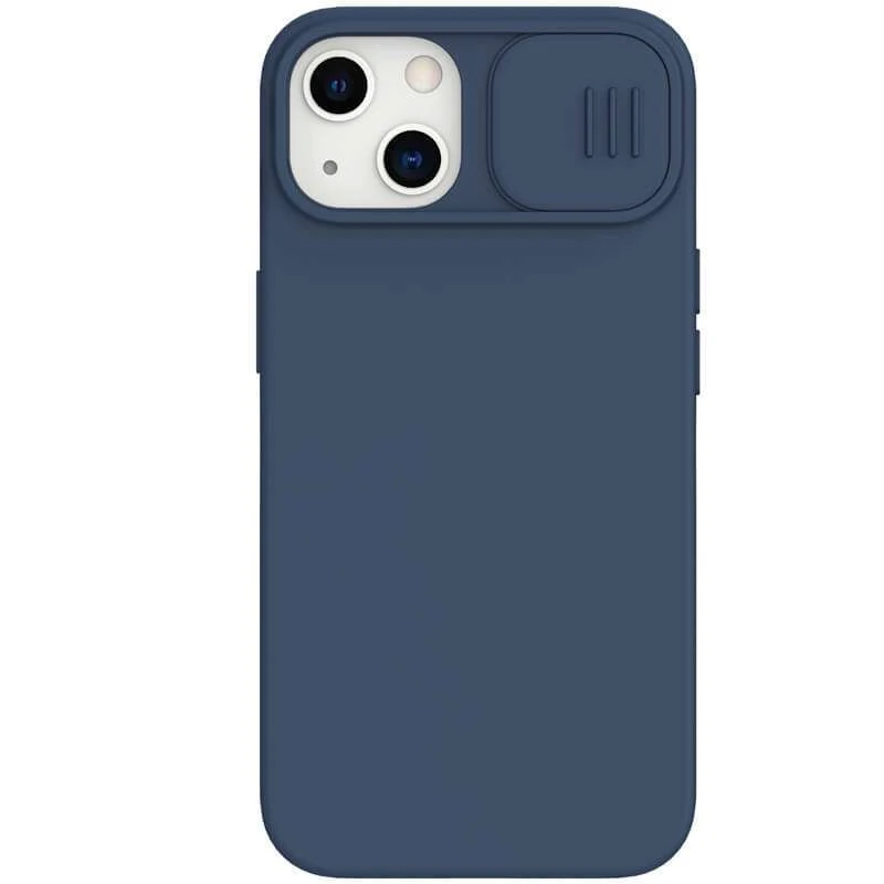 

Силиконовая накладка Nillkin со шторкой для камеры для Apple iPhone 13 (6.1") (Синий), Синій