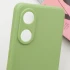 Цветной силиконовый чехол с защитой камеры для Oppo Reno 8T 4G – Фисташковый. Фото 8 из 9