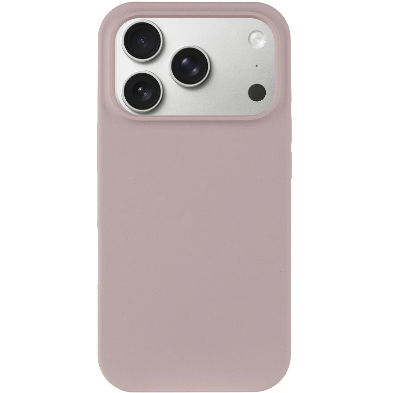Чохол з закритим низом Silicone Case на Apple iPhone 17 Pro Max (6.9") – Сірий / Lavender. Фото 4 з 8