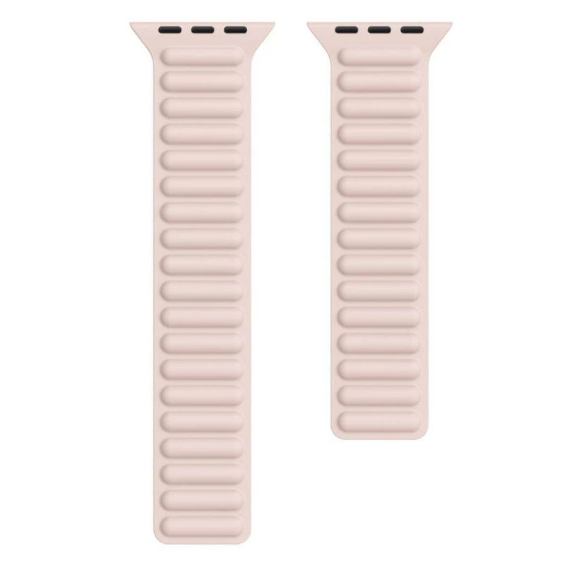 

Силіконовий ремінець Ripple для Apple Watch 42/44mm (Рожевий / Pink Sand)