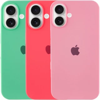 Чехол Silicone Case с закрытым низом для Apple iPhone 16