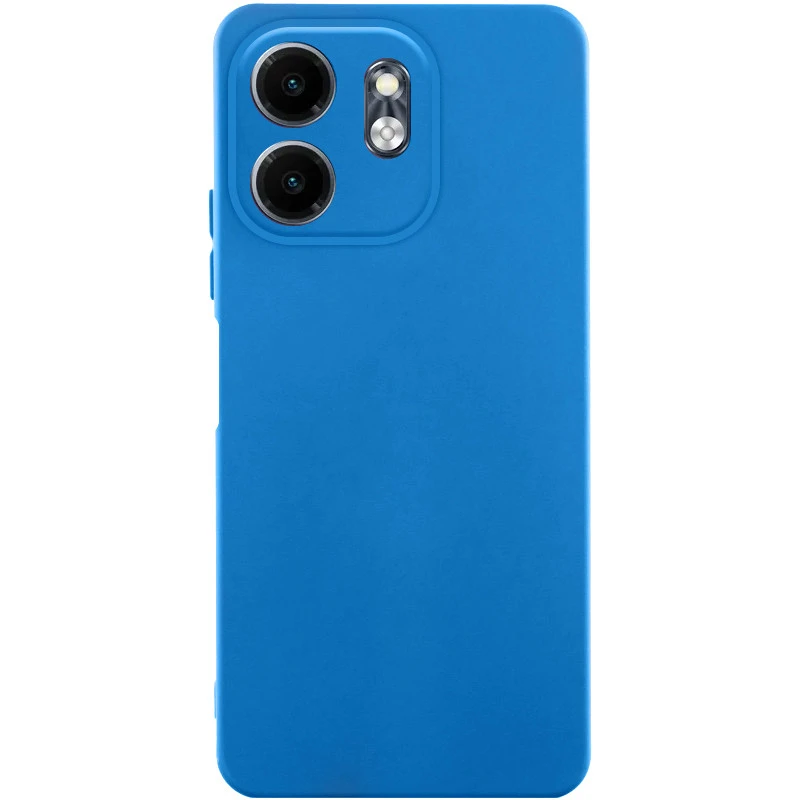 Кольоровий силіконовий чохол GETMAN із закритою камерою для Xiaomi Redmi 15 4G (Global) / 5G – Синій / Royal blue. Фото 1 з 6