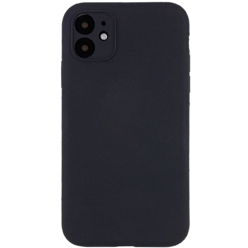 Чохол Silk Full Camera Protective (AA) NO LOGO для Apple iPhone 12 (6.1") – Чорний / Black. Фото 1 з 2