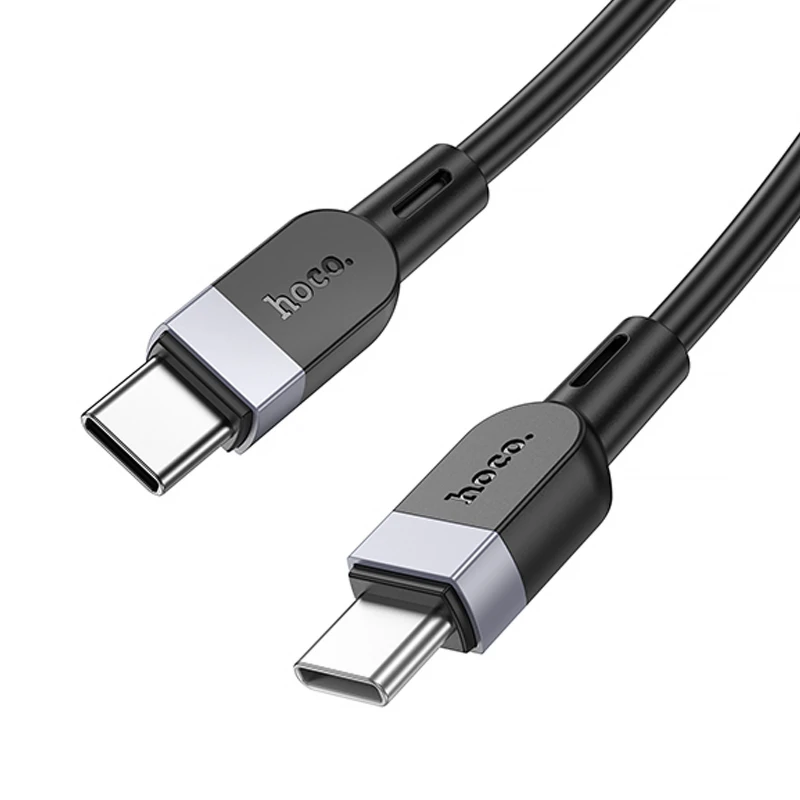 Дата кабель Hoco X109 Energy silicone Type-C to Type-C 60W (3m) – Black. Фото 3 из 5