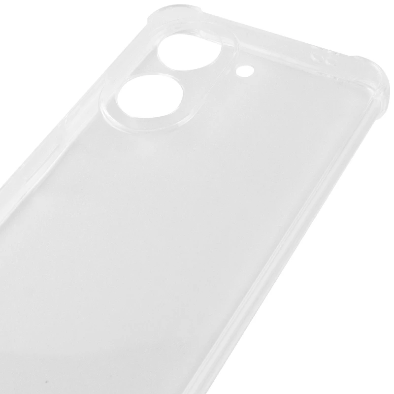 Ультратонкий силіконовий чохол GETMAN з критими бортами та камерою для Xiaomi Poco C71 – Безбарвний (прозорий). Фото 4 з 6