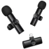 Петличний бездротовий мікрофон Borofone BFK16A Winner dual-mic Type-C – Black. Фото 7 з 13