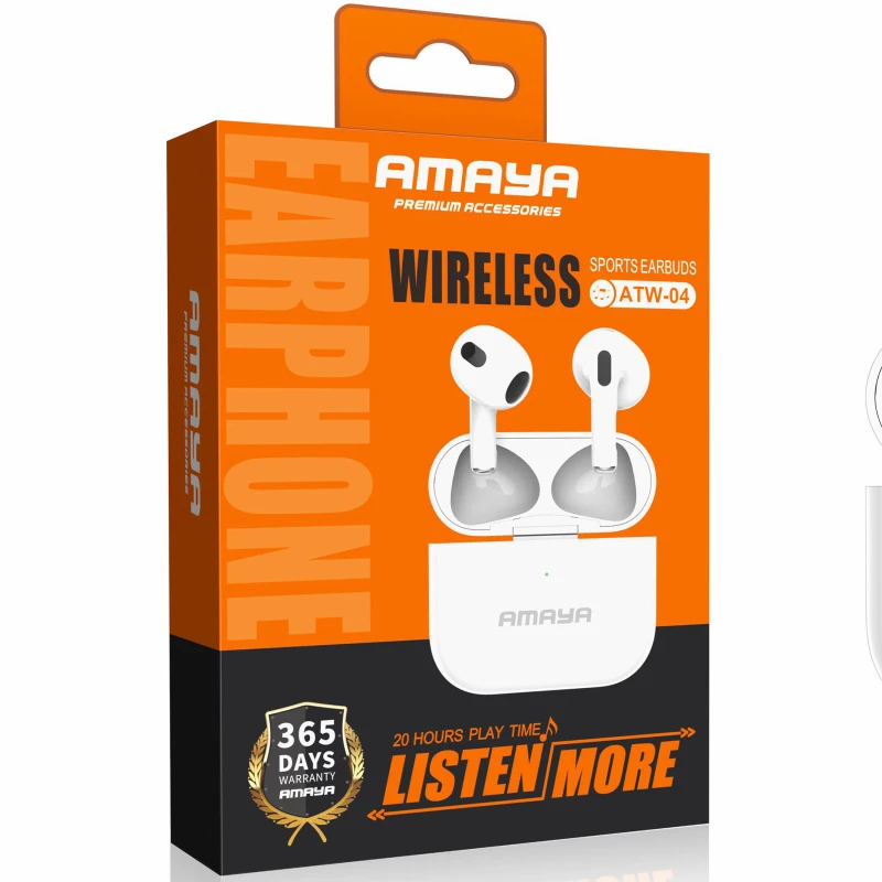 Беспроводные TWS наушники Amaya ATW-04 – White. Фото 2 из 2