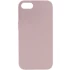Чохол з закритим низом Silicone Case на Apple iPhone SE (2020) – Сірий / Lavender. Фото 1 з 2