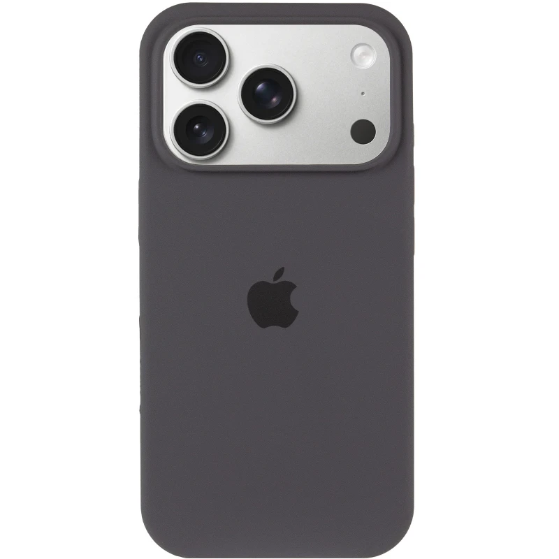 Чехол Silicone Case (AA) Logo with MagSafe для Apple iPhone 17 Pro Max (6.9") – Серый / Dark Gray. Фото 4 из 11