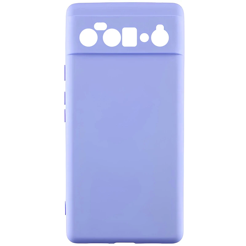 Цветной силиконовый чехол GETMAN с закрытой камерой на Motorola Edge 60 Pro – Сиреневый / Dasheen. Фото 1 из 1